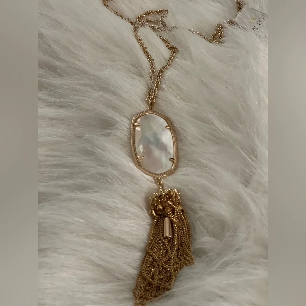 Kendra Scott Rayne Necklace Rose Gold/Ivory Mother Of Pearl One Size - Picture 2 of 3